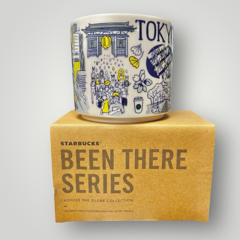 Starbucks Coffee TOKYO Been There Series 14oz Blue Mug Japan Coffee New - Picture 4 of 14
